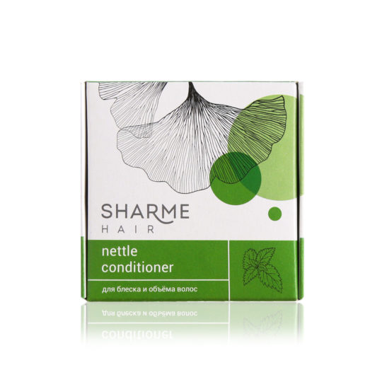 Натуральный твердый кондиционер Sharme Hair Nettle с экстрактом крапивы для блеска и объема волос