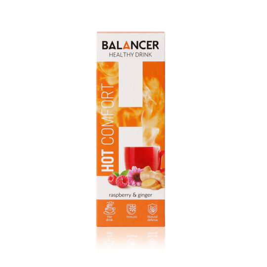 Горячий напиток для иммунитета BALANCER HOT COMFORT со вкусом «Малина-имбирь»